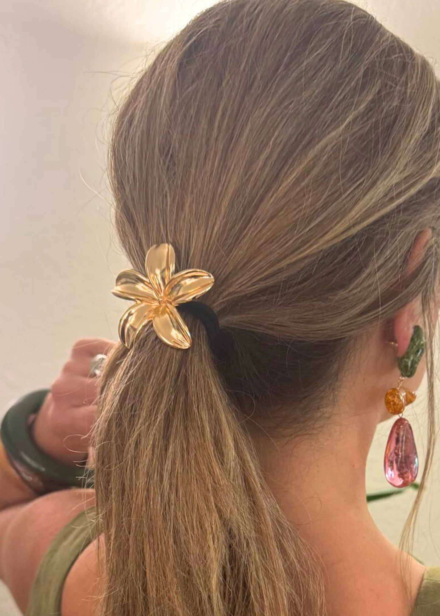 Gold Flower Hair Elastic