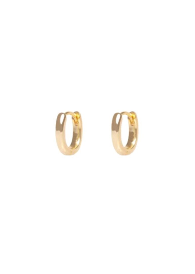 Earrings small rectangle Welcome hoop