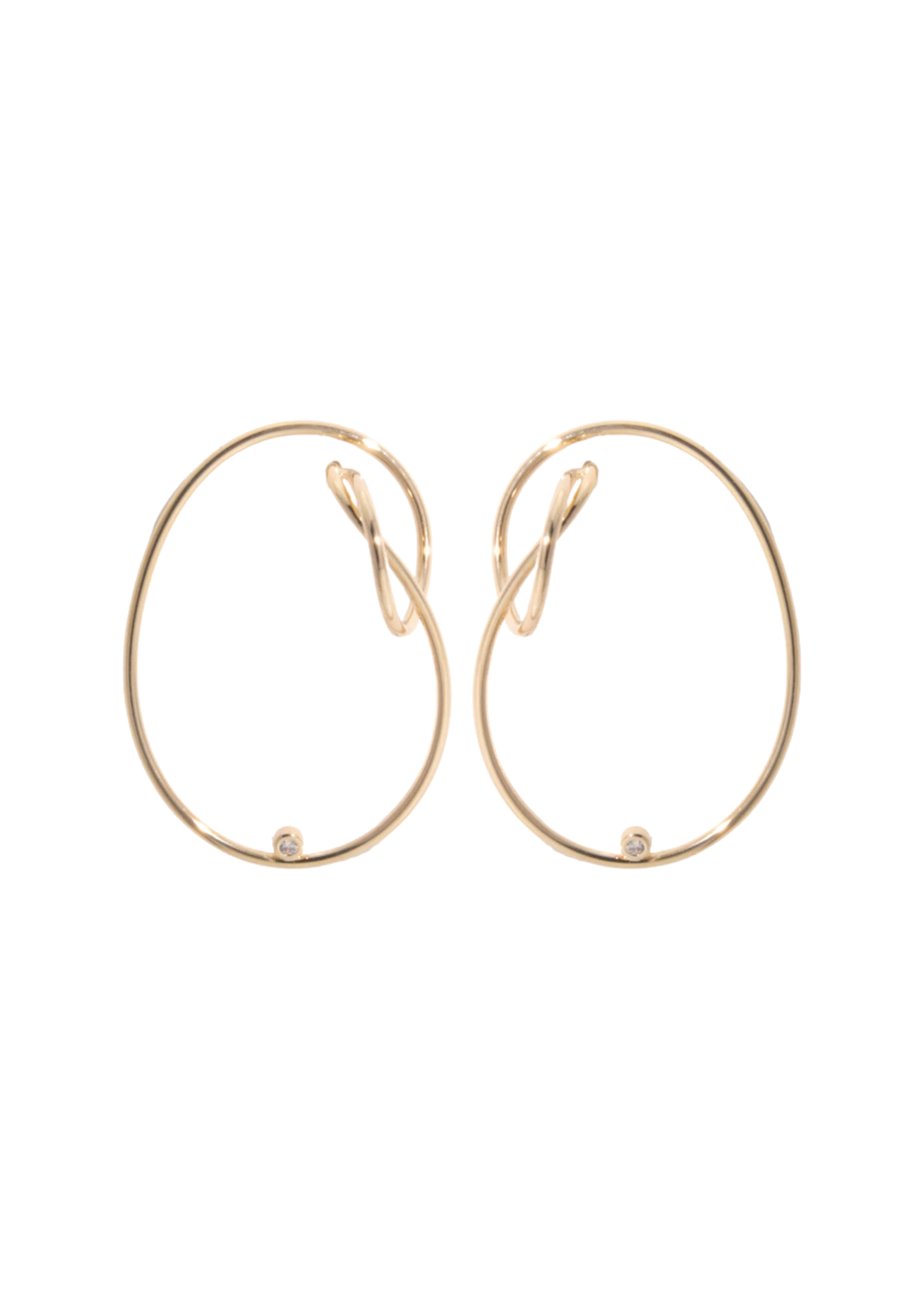 Earring Sparkling Flow Gold