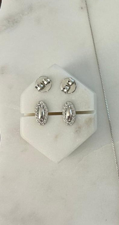 Silver Earring Veil