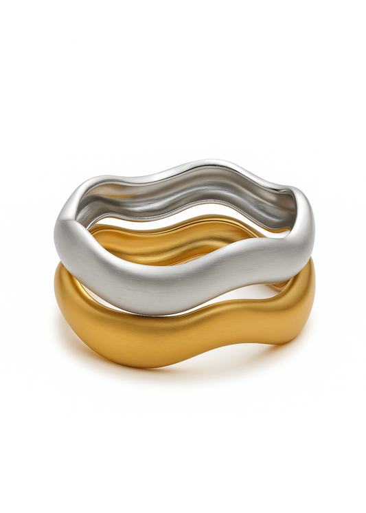 Silver Wave Bracelet