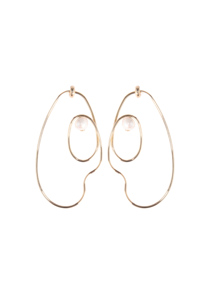 Earring Flame Silver