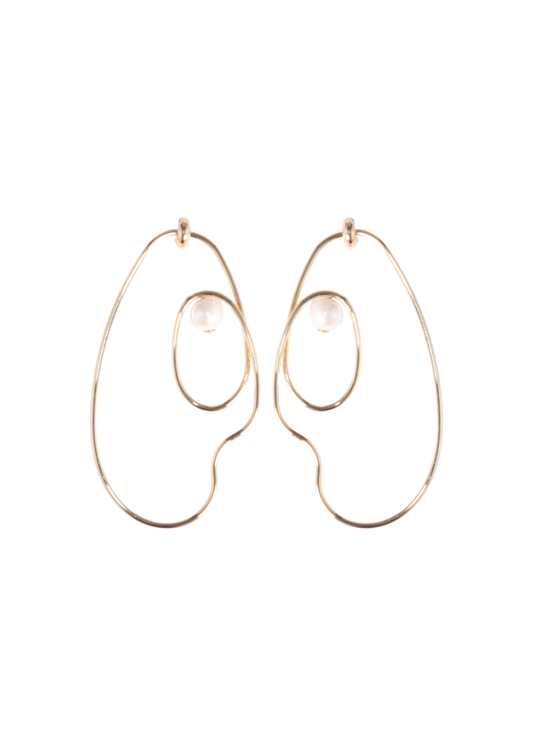 Earring Flame Silver