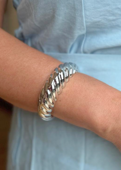 Textured Wave Bracelet