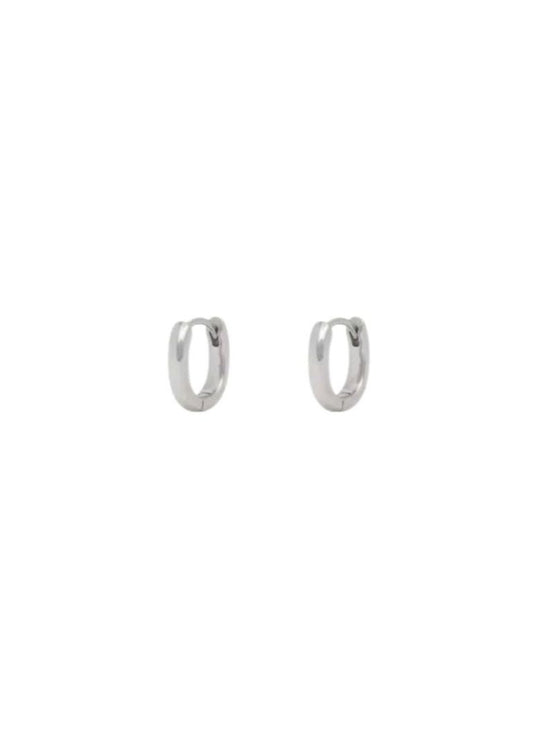 Earrings small rectangle Welcome hoop