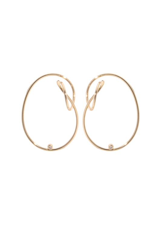 Earring Sparkling Flow Gold