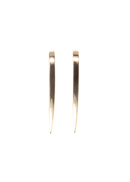 Earring Line Flow Gold