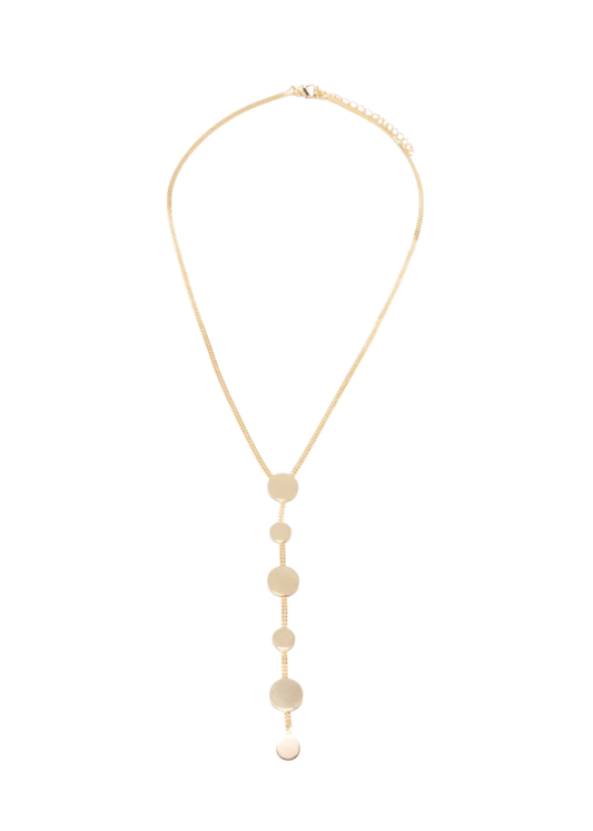 Necklace Circular Sky  Drops Gold