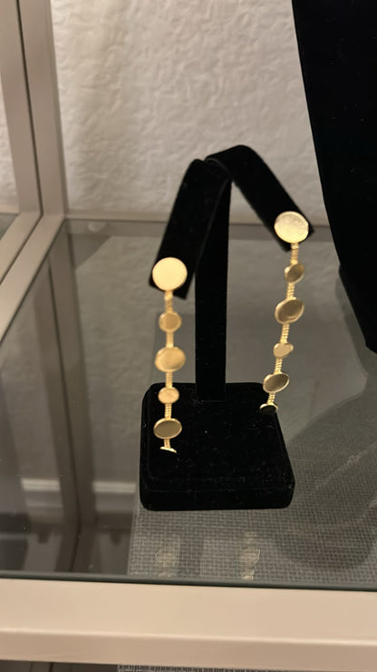 Drops Sky Gold Earrings